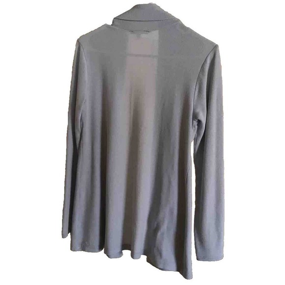 Moa C Moa Womens Lgt Gray Open Front Cardigan Sweater SzL Pre-Owned - Picture 3 of 10